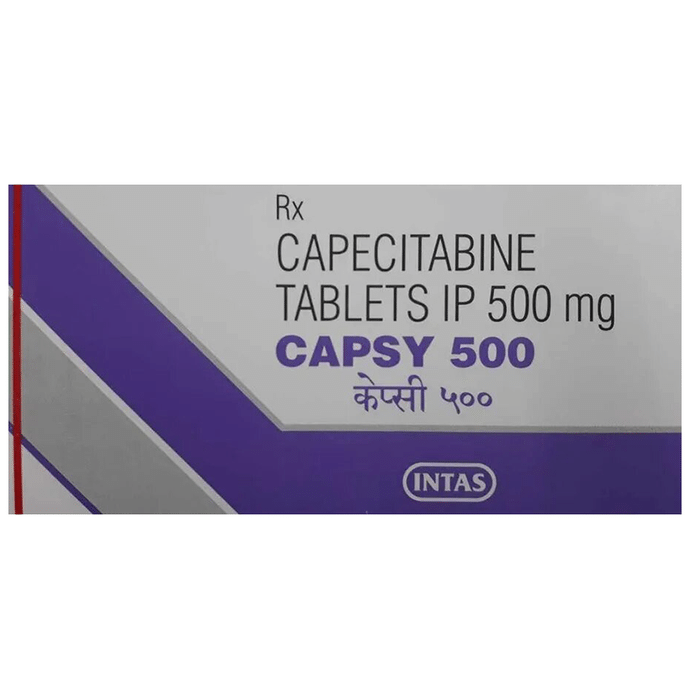 Capsy 500mg Tablet    Capecitabine 500mg