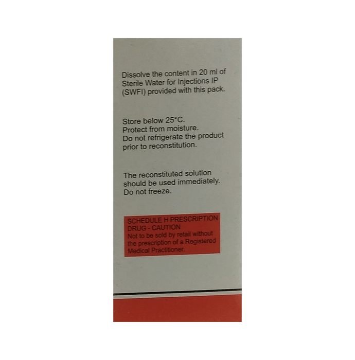 Clavam 1000mg/200mg Injection    Amoxycillin 1000mg + Clavulanic Acid 200mg