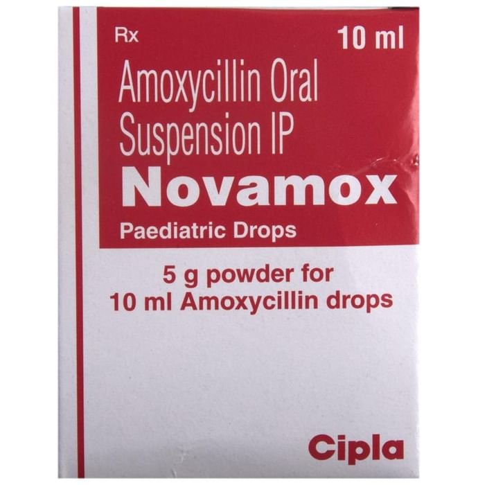 Novamox Paediatric Drops    Amoxycillin 100mg