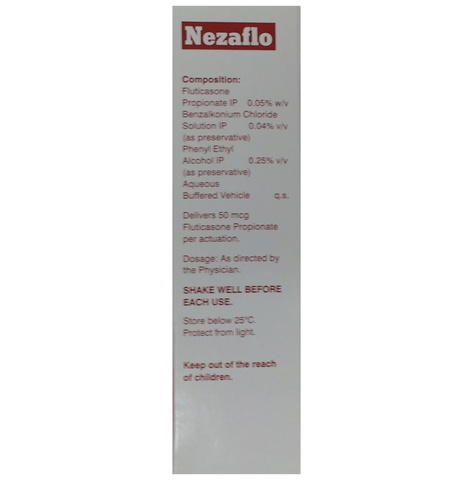 Nezaflo Nasal Spray    Fluticasone Propionate 0.05% w/v