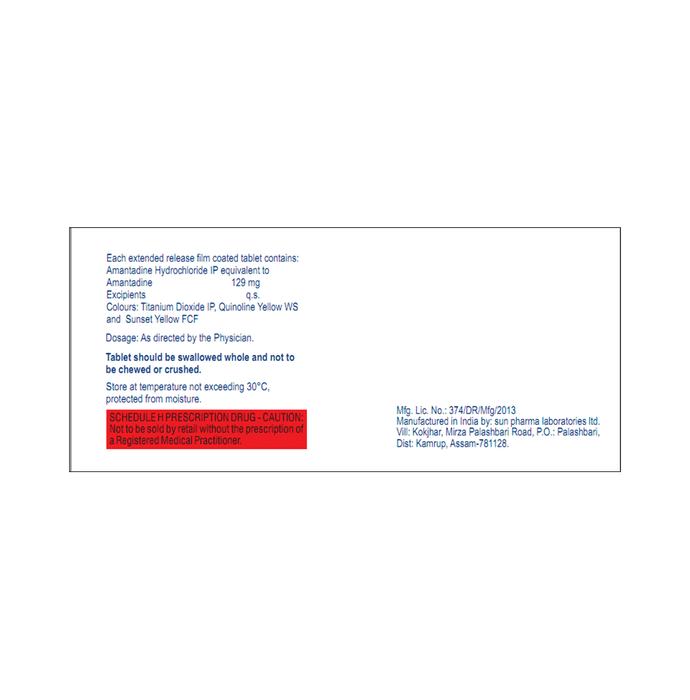 Parkitidin ER 129 Tablet    Amantadine 129mg