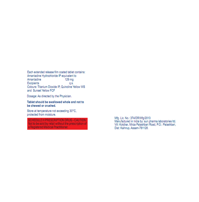 Parkitidin ER 129 Tablet    Amantadine 129mg