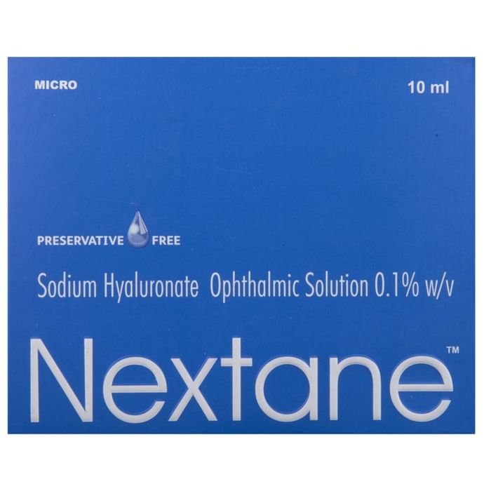 Nextane Ophthalmic Solution    Sodium Hyaluronate 0.1% w/v