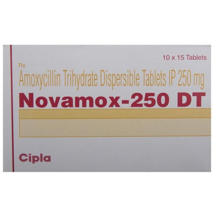 Novamox 250 DT Tablet    Amoxycillin 250mg