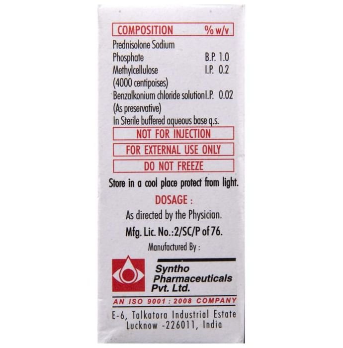 P-Lone Eye Drop    Prednisolone 1% w/v