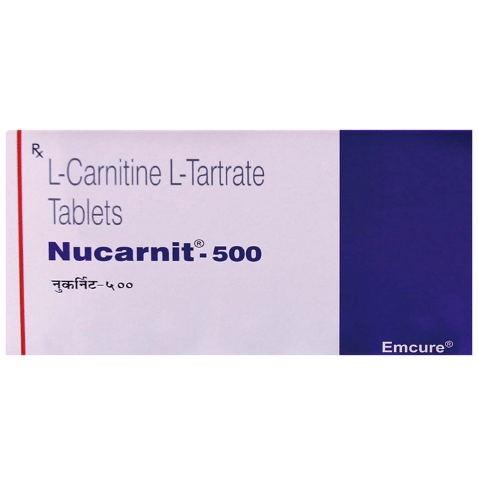 Nucarnit 500 Tablet    Levo-carnitine 500mg