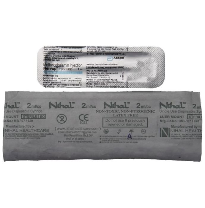 Nervup Injection    Methylcobalamin 500mcg