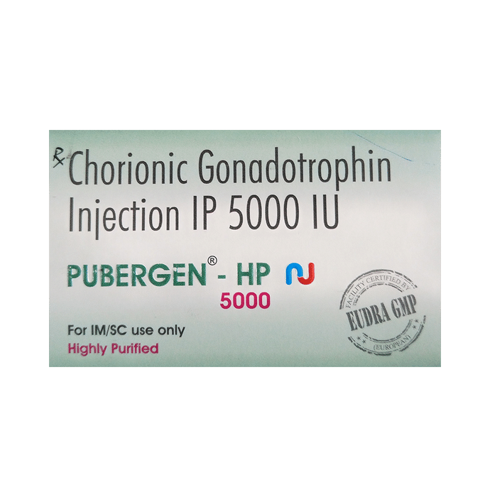 Pubergen HP 5000 Injection    Human chorionic gonadotropin hCG 5000IU