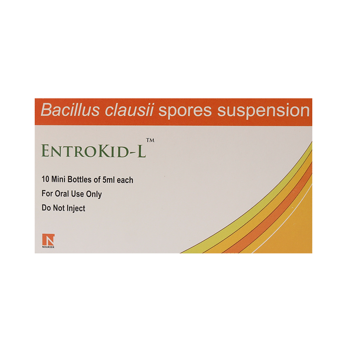 Entrokid-L Oral Suspension    Bacillus Clausii 2Billion Spores