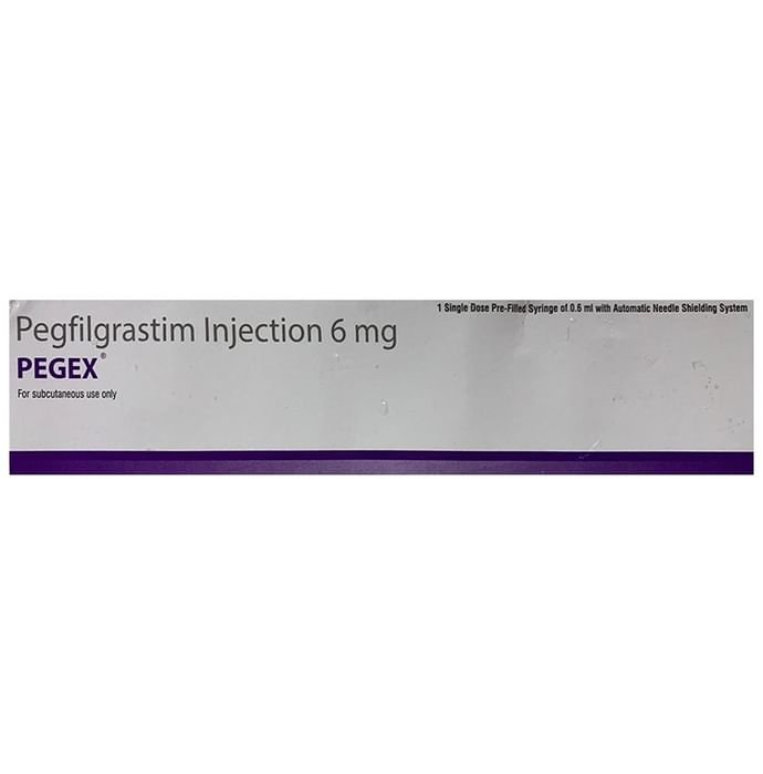 Pegex 6mg Injection    Pegfilgrastim 6mg