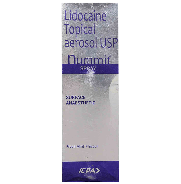 Nummit Spray Fresh Mint    Lidocaine 15% w/w