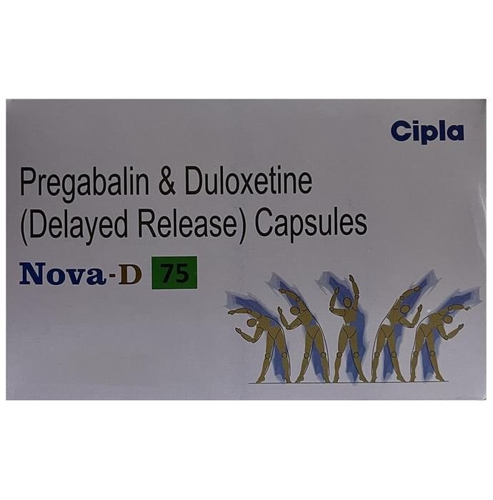 Nova-D 75 Capsule DR    Pregabalin 75mg + Duloxetine 20mg