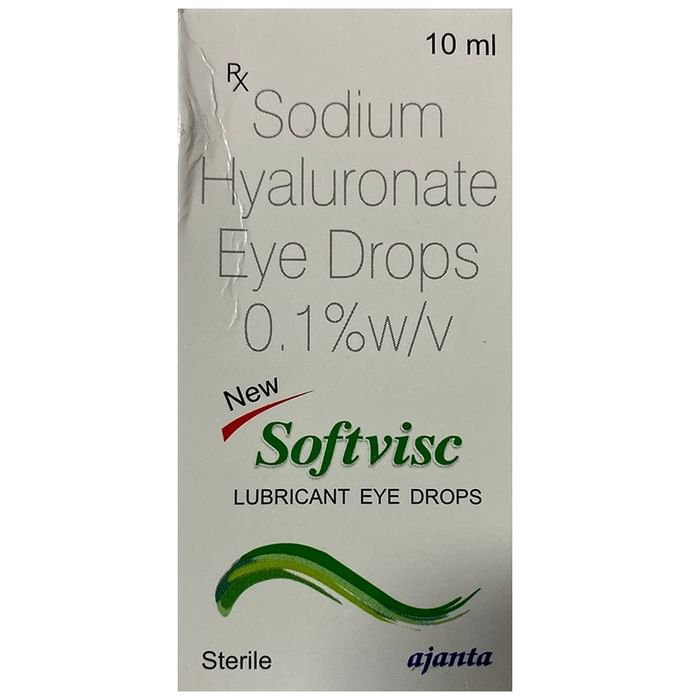 New Softvisc 0.1% Lubricant Eye Drop    Sodium Hyaluronate 0.1% w/v