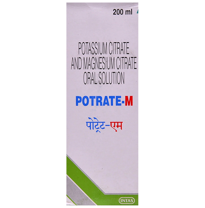 Potrate-M Oral Solution    Magnesium Citrate 375mg/5ml + Potassium Citrate 1100mg/5ml