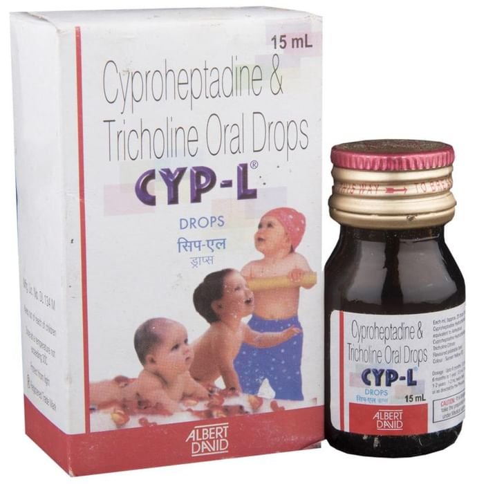 CYP-L Drops    Cyproheptadine 1.5mg + Tricholine Citrate 55mg