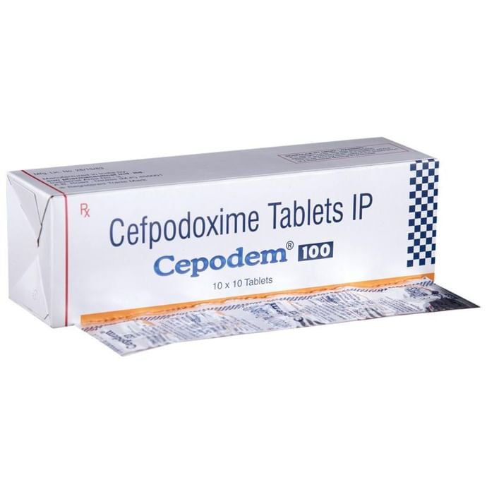 Cepodem 100 Tablet    Cefpodoxime Proxetil 100mg