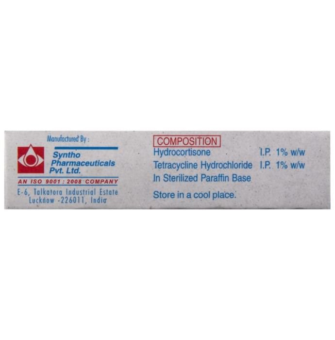 Cortecycline Eye Ointment    Tetracycline 1% w/w + Hydrocortisone 1% w/w