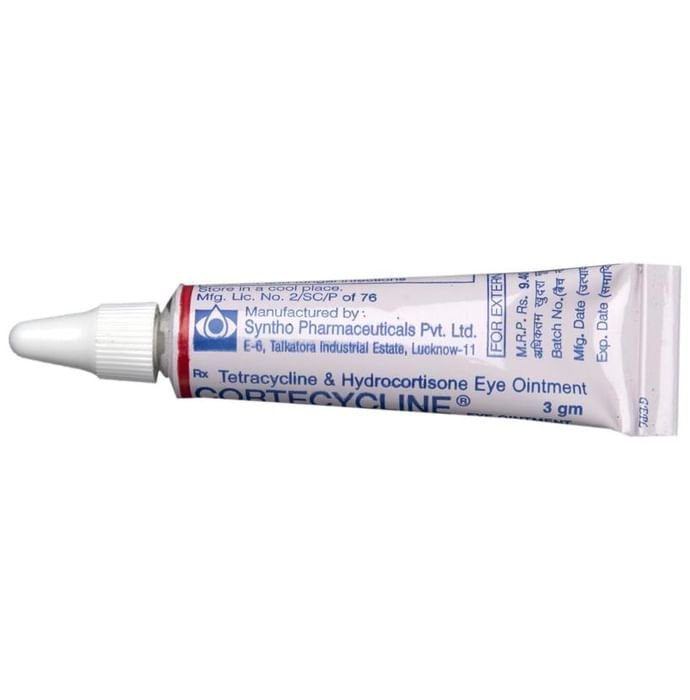 Cortecycline Eye Ointment    Tetracycline 1% w/w + Hydrocortisone 1% w/w