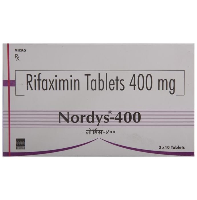 Nordys 400 Tablet    Rifaximin 400mg