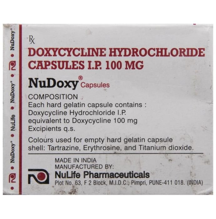 Nudoxy Capsule    Doxycycline 100mg