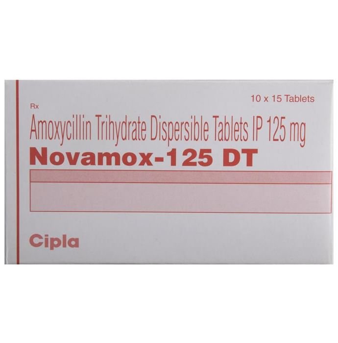 Novamox 125 DT Tablet    Amoxycillin 125mg