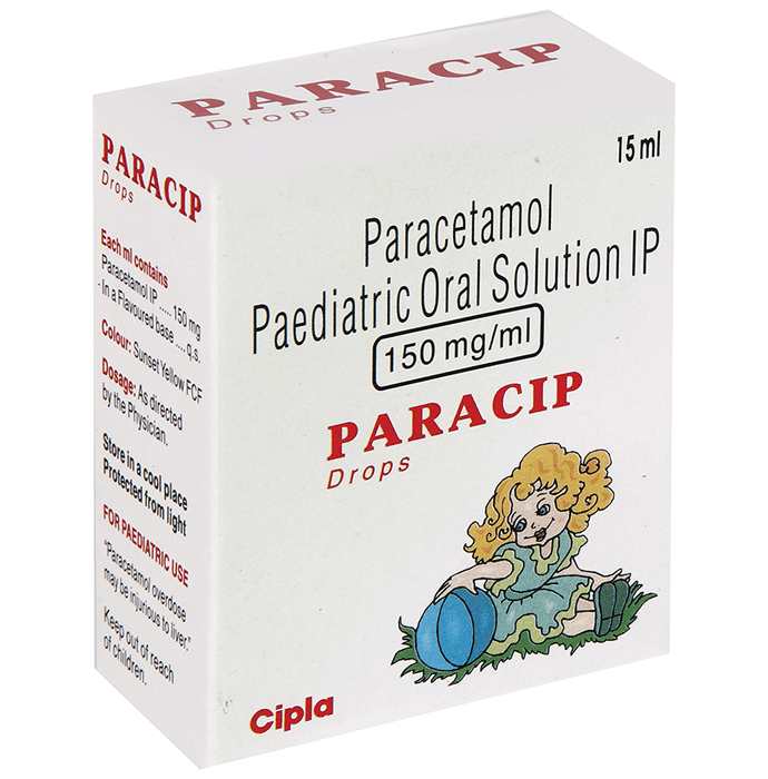 Paracip Drops    Paracetamol 150mg