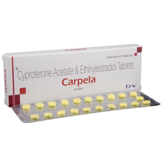 Carpela Tablet    Cyproterone 2mg + Ethinyl Estradiol 0.035mg