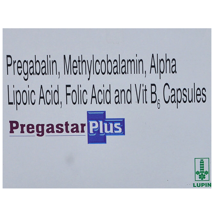 Pregastar Plus Capsule    Alpha Lipoic Acid 100mg + Folic Acid 1.5mg + Methylcobalamin 750mcg + Preg