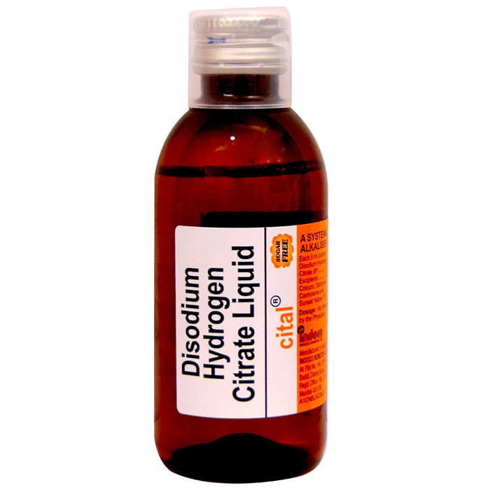 Cital Oral Liquid Sugar Free    Disodium Hydrogen Citrate 1.37gm/5ml