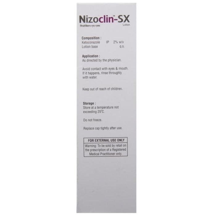 Nizoclin-SX Lotion    Ketoconazole 2% w/v