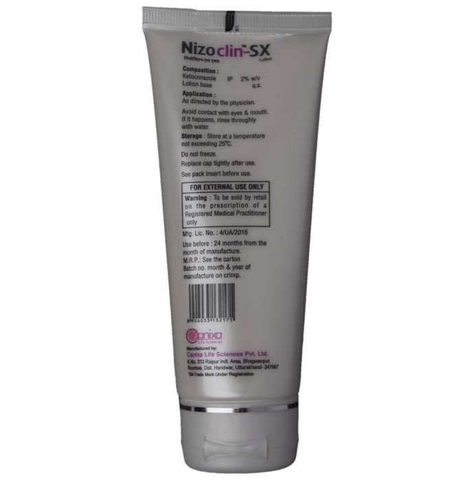 Nizoclin-SX Lotion    Ketoconazole 2% w/v