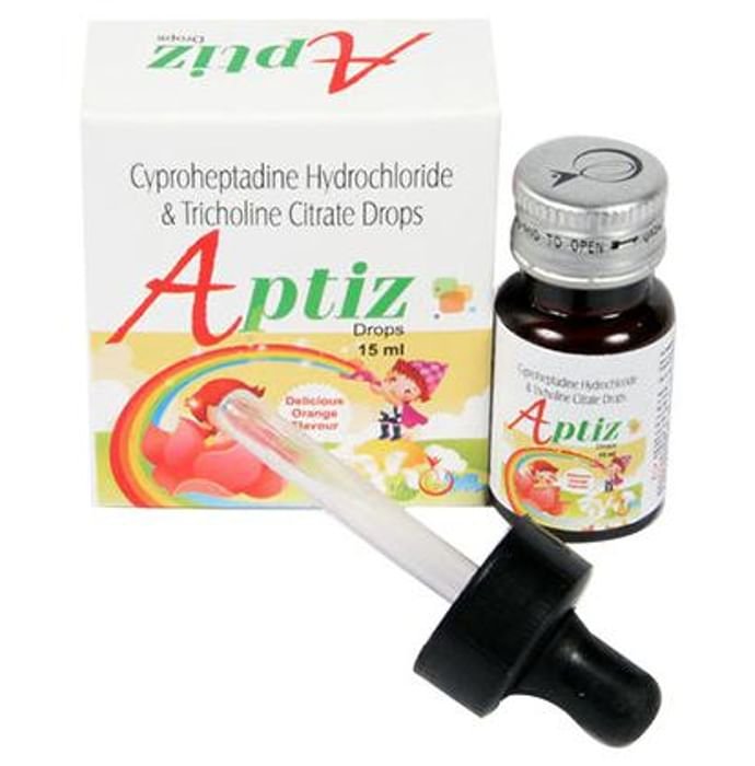 Aptiz Oral Drops Delicious Orange    Cyproheptadine 1.5mg + Tricholine Citrate 55mg