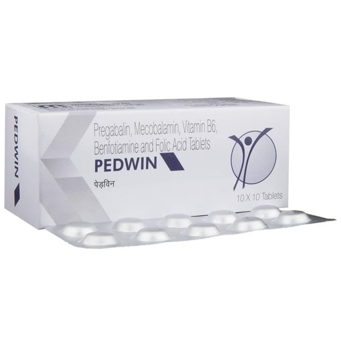 Pedwin Tablet    Benfotiamine 7.5mg + Folic Acid 1mg + Methylcobalamin 750mcg + Pregabalin 75mg + Vi