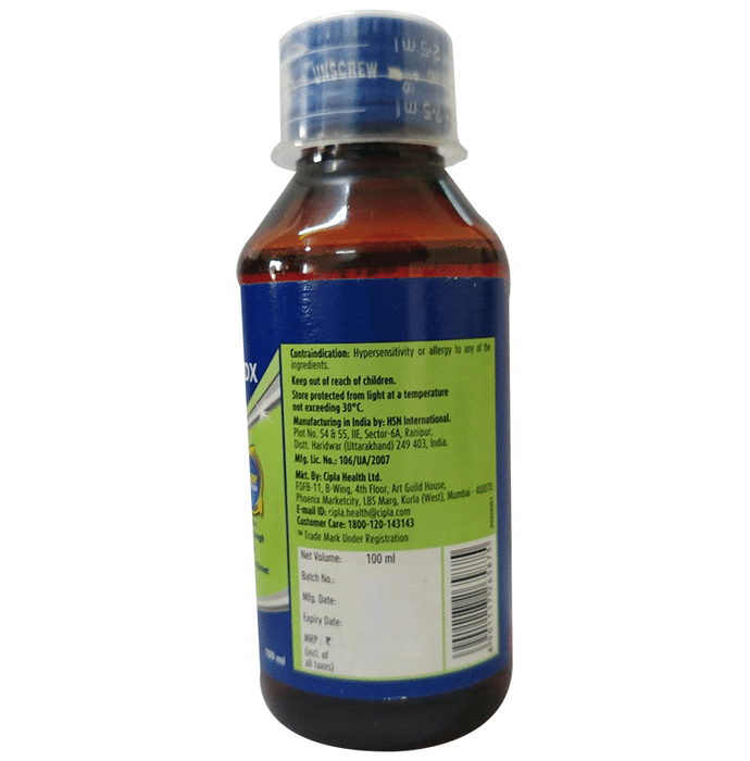 Cofsils DX Syrup    Chlorpheniramine Maleate 2mg/5ml + Dextromethorphan Hydrobromide 10mg/5ml