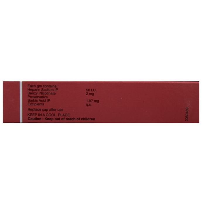 Thrombophob Ointment    Benzyl Nicotinate 2mg + Heparin 50IU