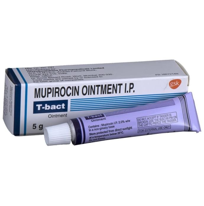 T-Bact 2% Ointment    Mupirocin 2% w/w