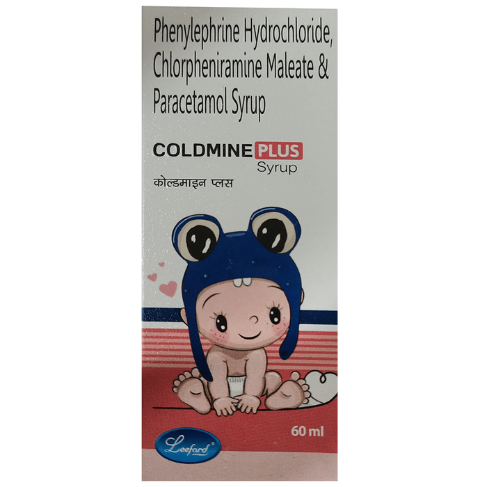 Coldmine Plus Syrup    Chlorpheniramine Maleate 2mg + Paracetamol 250mg + Phenylephrine 5mg