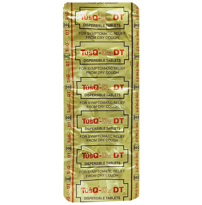 TusQ-DX DT Tablet    Phenylephrine 5mg + Chlorpheniramine Maleate 2mg + Dextromethorphan Hydrobromid