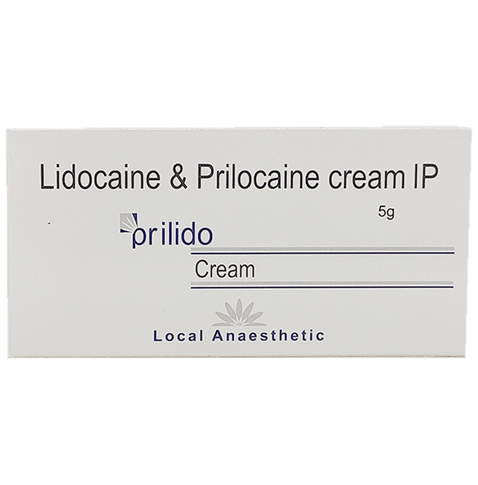 Prilido Cream    Prilocaine 2.5% w/w + Lidocaine 2.5% w/w