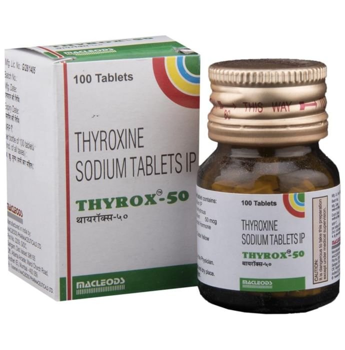 Thyrox 50 Tablet    Thyroxine 50mcg