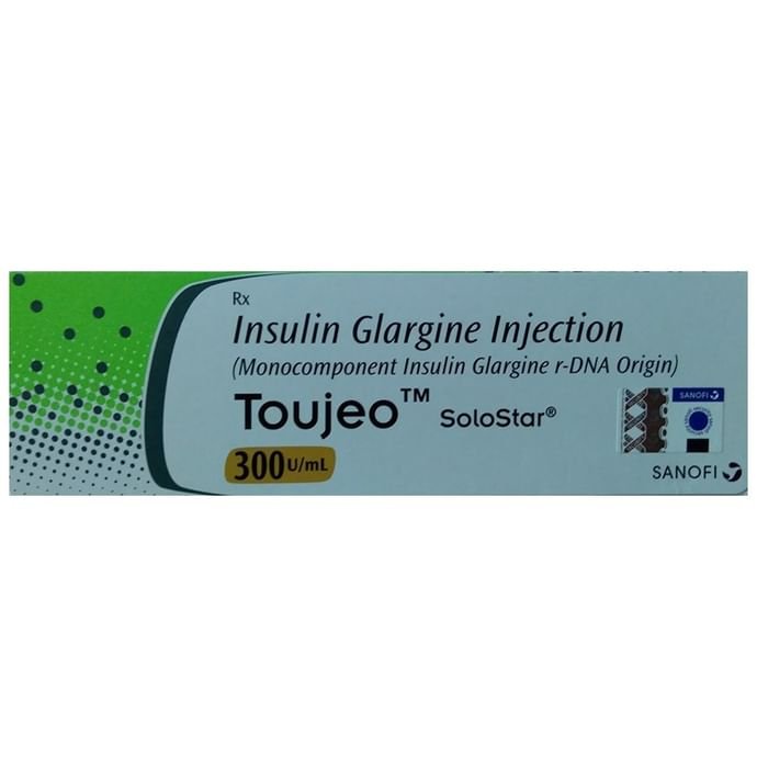 Toujeo 300 U/mL Solostar    Insulin Glargine 300u/ml