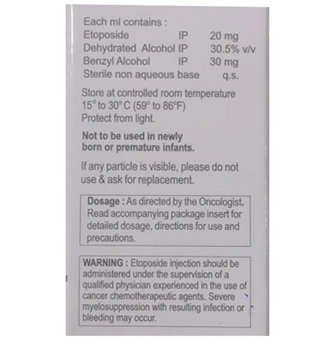 Posid 100mg Injection    Etoposide 100mg