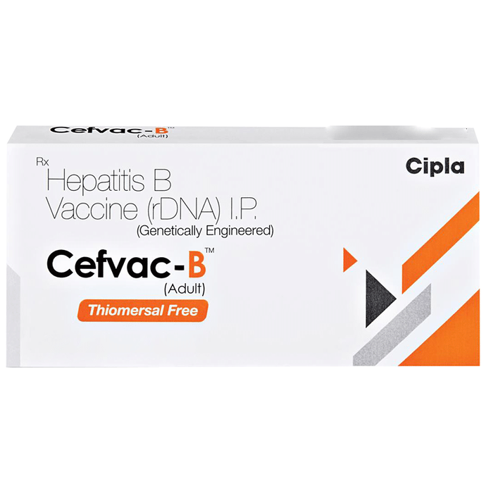 Cefvac- B Adult Vaccine    Hepatitis B Vaccine rDNA 20mcg