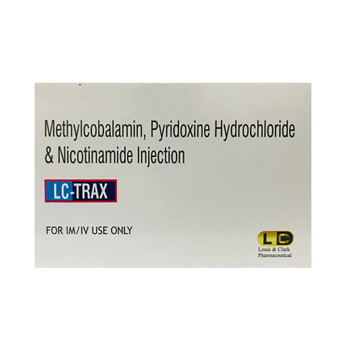 LC-Trax Injection    Methylcobalamin 1500mcg + Niacinamide 100mg + Vitamin B6 Pyridoxine 100mg