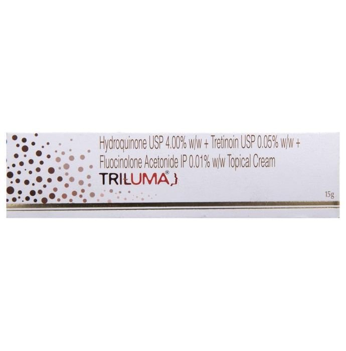 Triluma Cream    Hydroquinone 4% w/w + Tretinoin 0.05% w/w + Fluocinolone acetonide 0.01% w/w