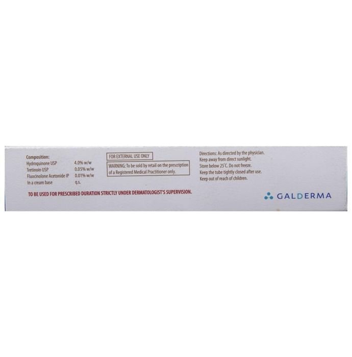 Triluma Cream    Hydroquinone 4% w/w + Tretinoin 0.05% w/w + Fluocinolone acetonide 0.01% w/w