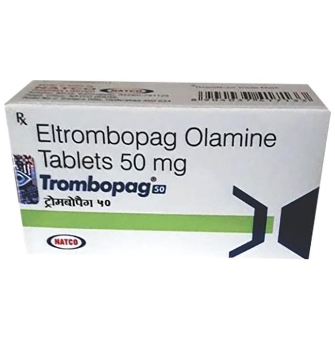 Trombopag 50mg Tablet    Eltrombopag 50mg