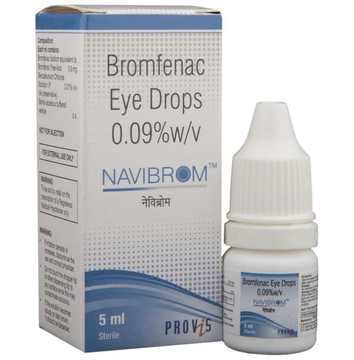 Navibrom Eye Drop    Bromfenac 0.09% w/v