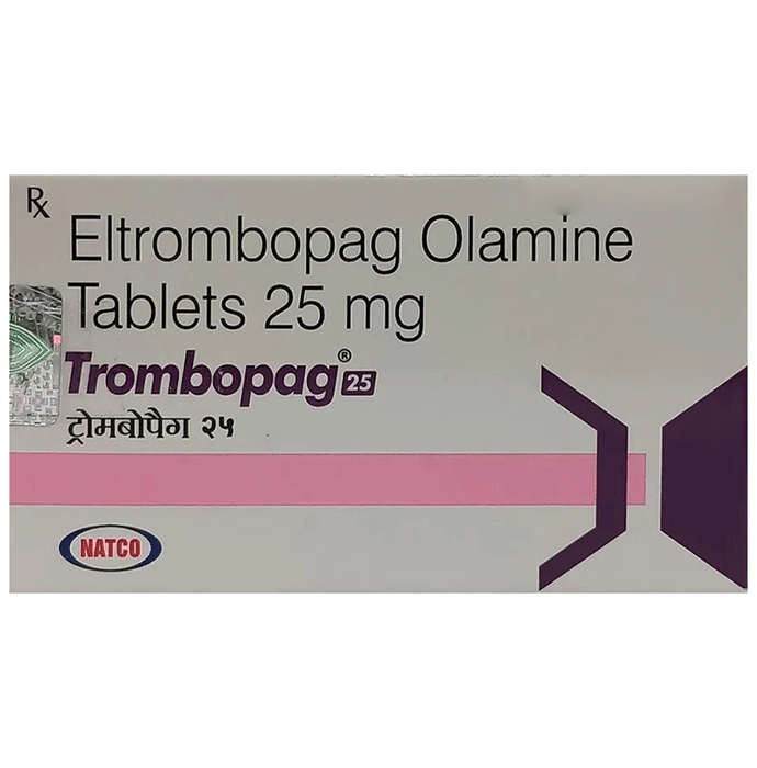 Trombopag 25 Tablet    Eltrombopag 25mg