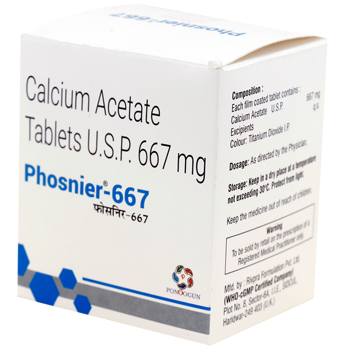 Phosnier 667 Tablet    Calcium Acetate 667mg